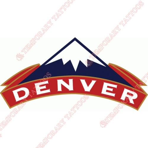 Denver Nuggets Customize Temporary Tattoos Stickers NO.987